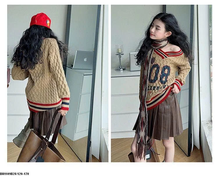 ÁO LEN CỔ TIM  SỐ 08