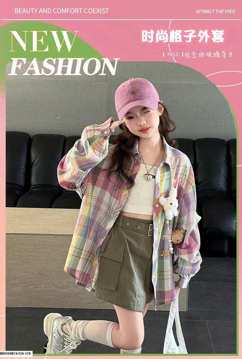 ÁO SƠ MI KẺ SẮC MÀU BG