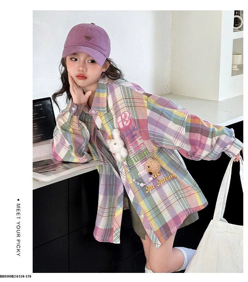 ÁO SƠ MI KẺ SẮC MÀU BG