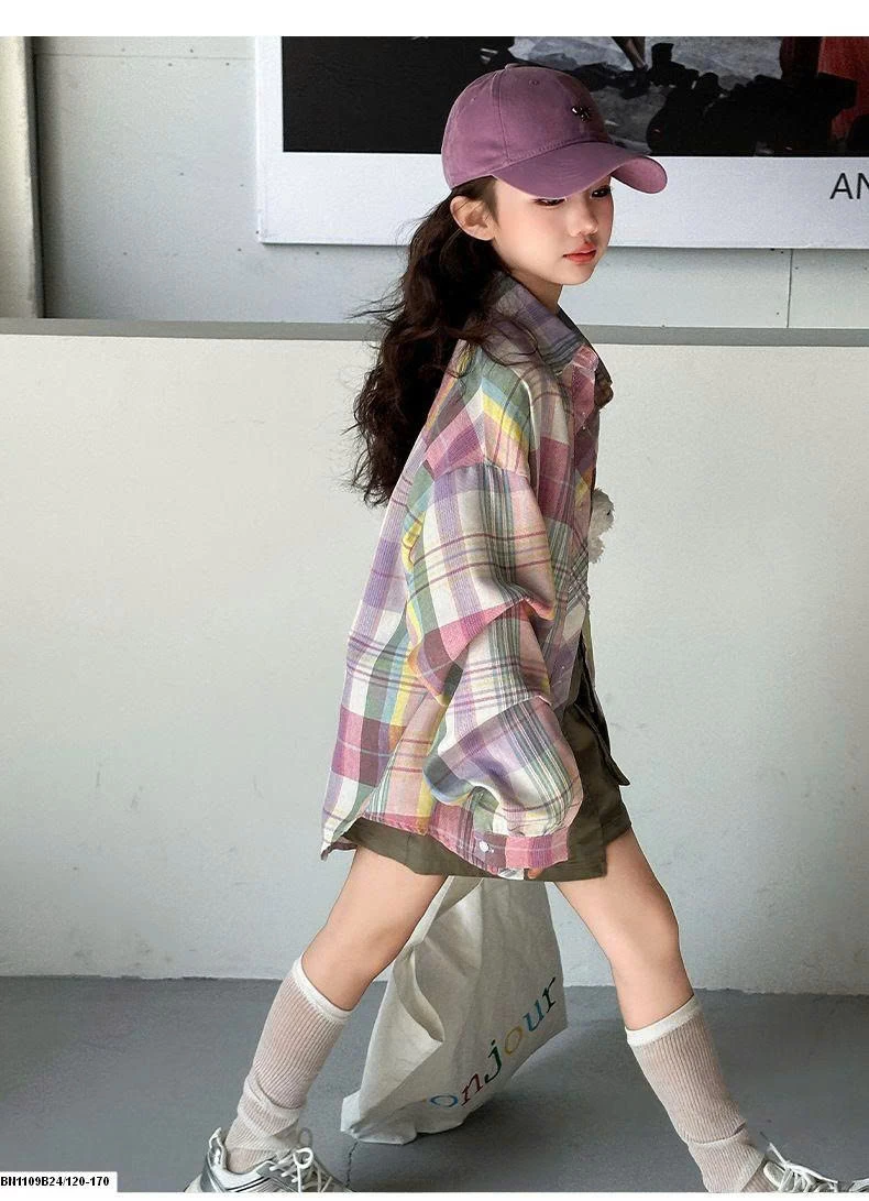 ÁO SƠ MI KẺ SẮC MÀU BG