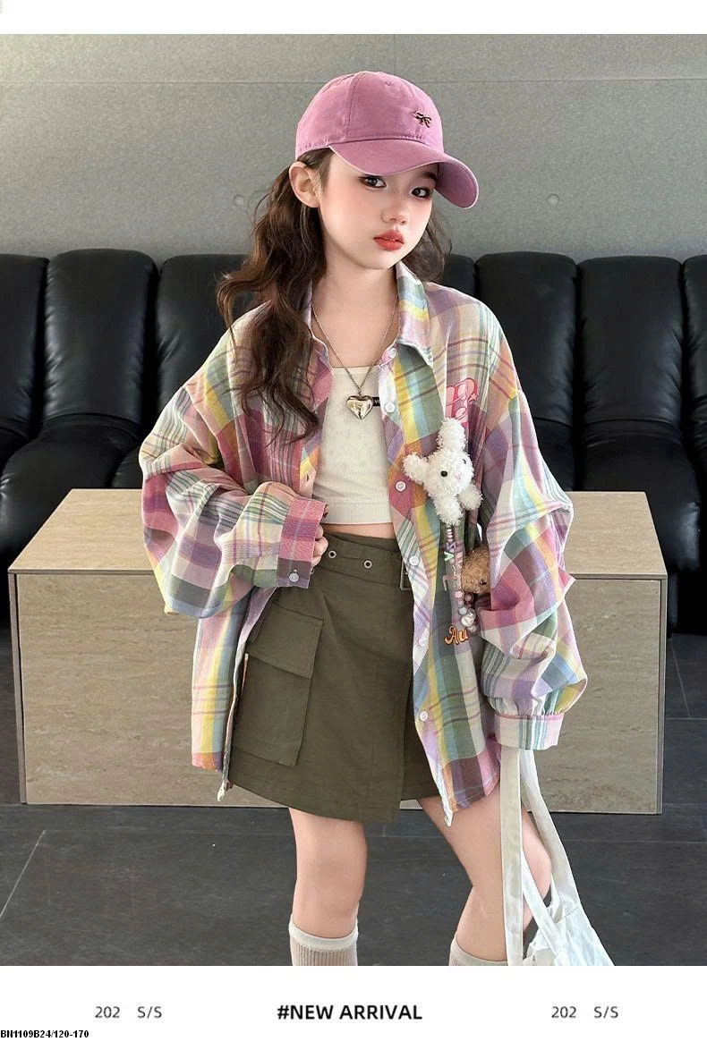 ÁO SƠ MI KẺ SẮC MÀU BG