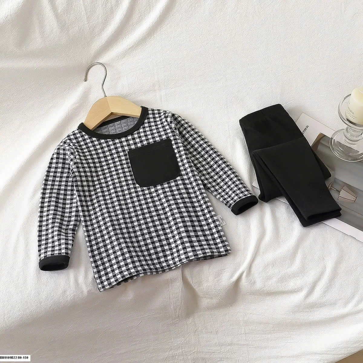 BỘ NỈ CARO CHO BÉ