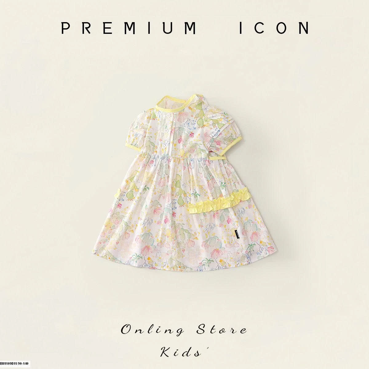 ĐẦM HOA TAY BỒNG  PREMIUM