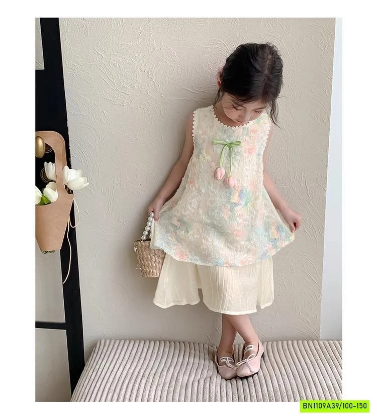 VÁY SƯỜN XÁM HOA