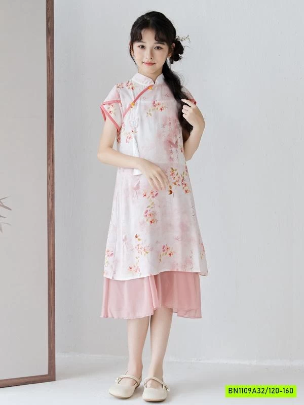 VÁY SƯỜN XÁM HỒNG 2 CHI TIẾT