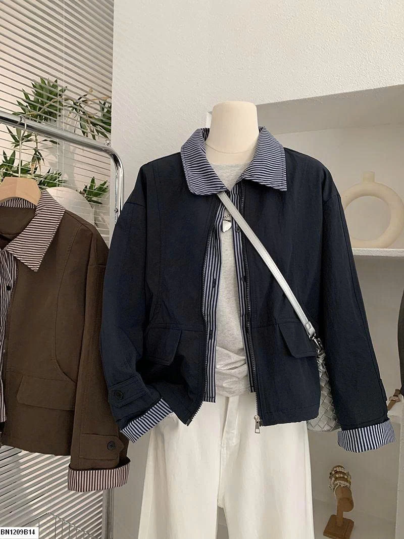 Áo khoác cổ POLO Omalai