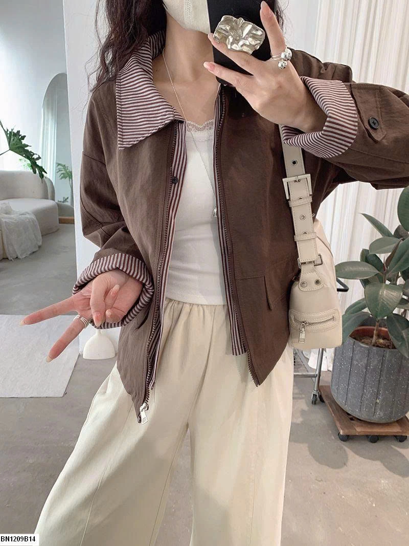 Áo khoác cổ POLO Omalai