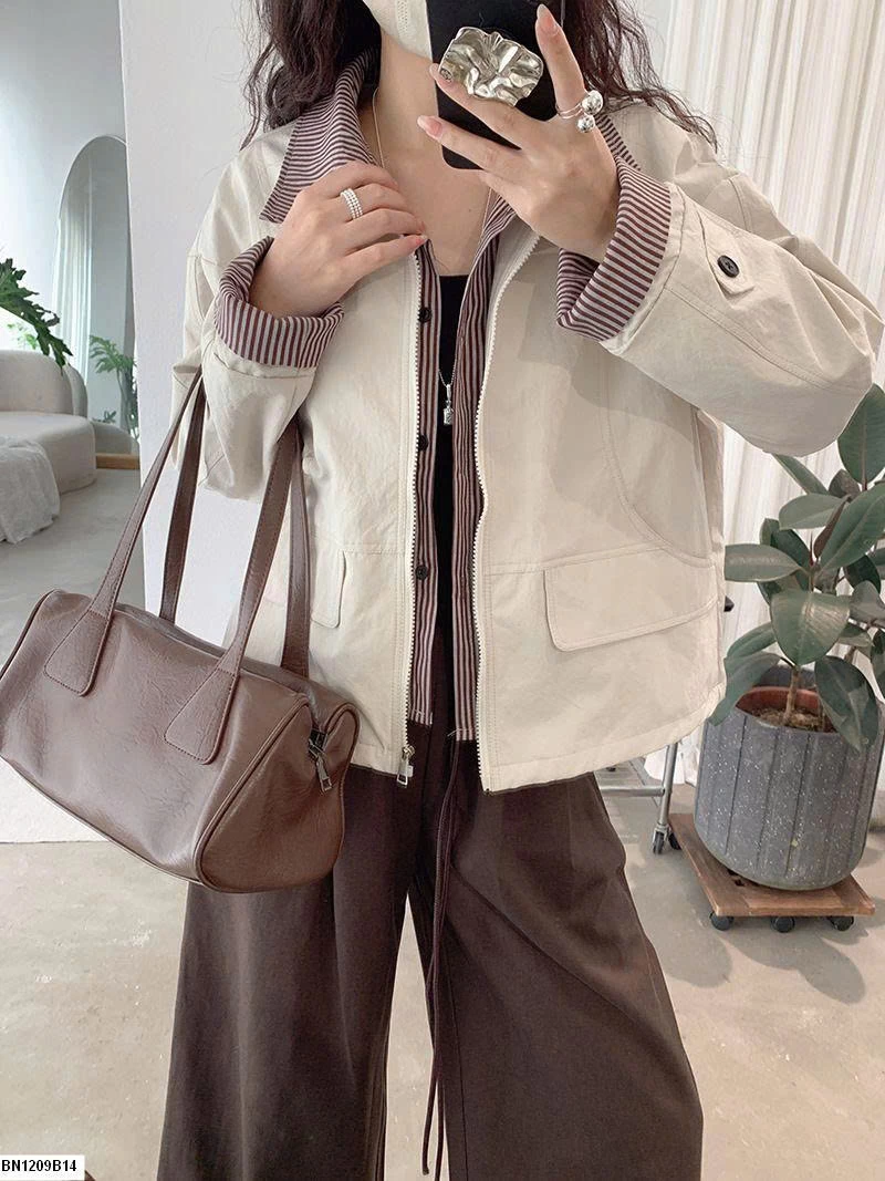 Áo khoác cổ POLO Omalai