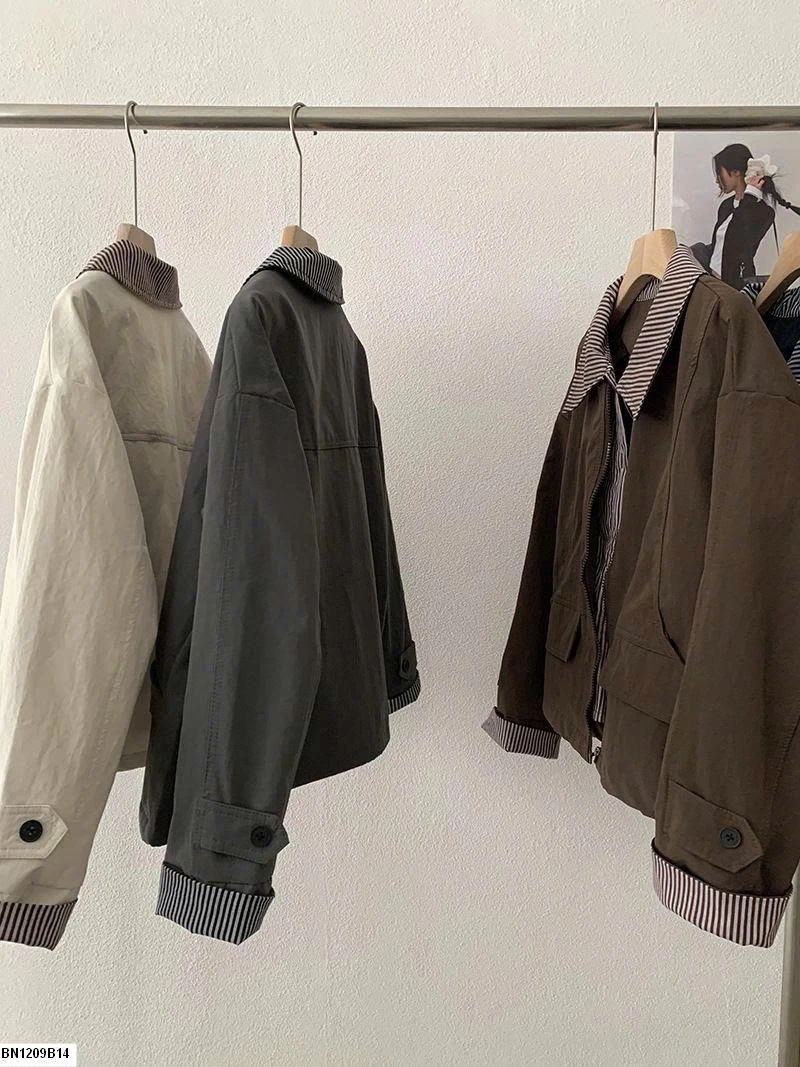 Áo khoác cổ POLO Omalai