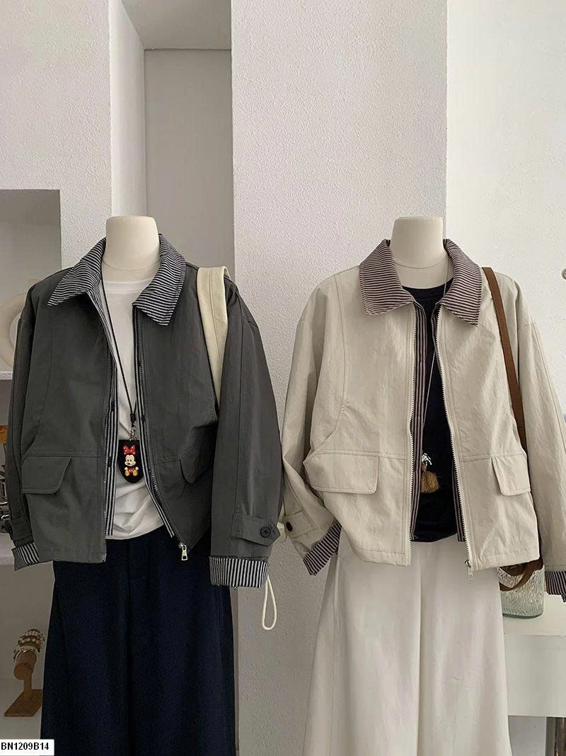 Áo khoác cổ POLO Omalai