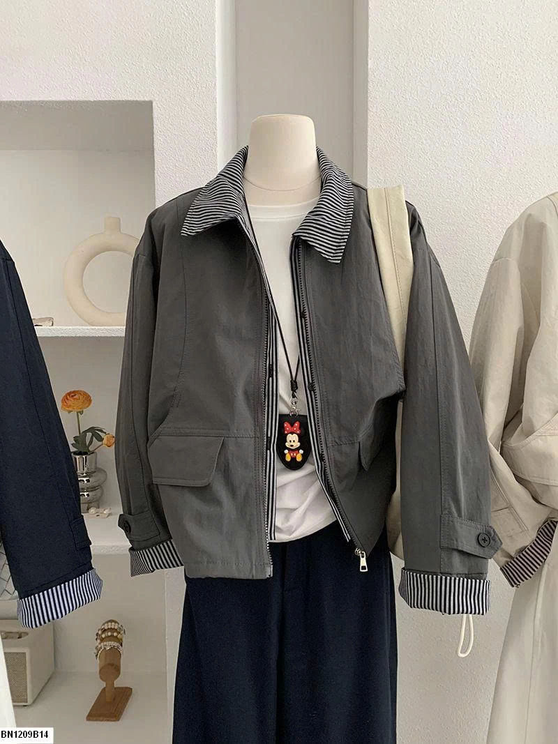 Áo khoác cổ POLO Omalai