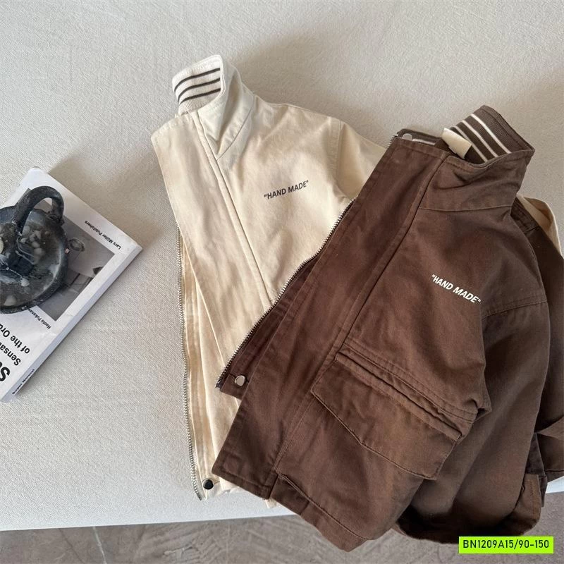 KHOÁC KAKI PHỐI CỔ KẺ 66018 MMY