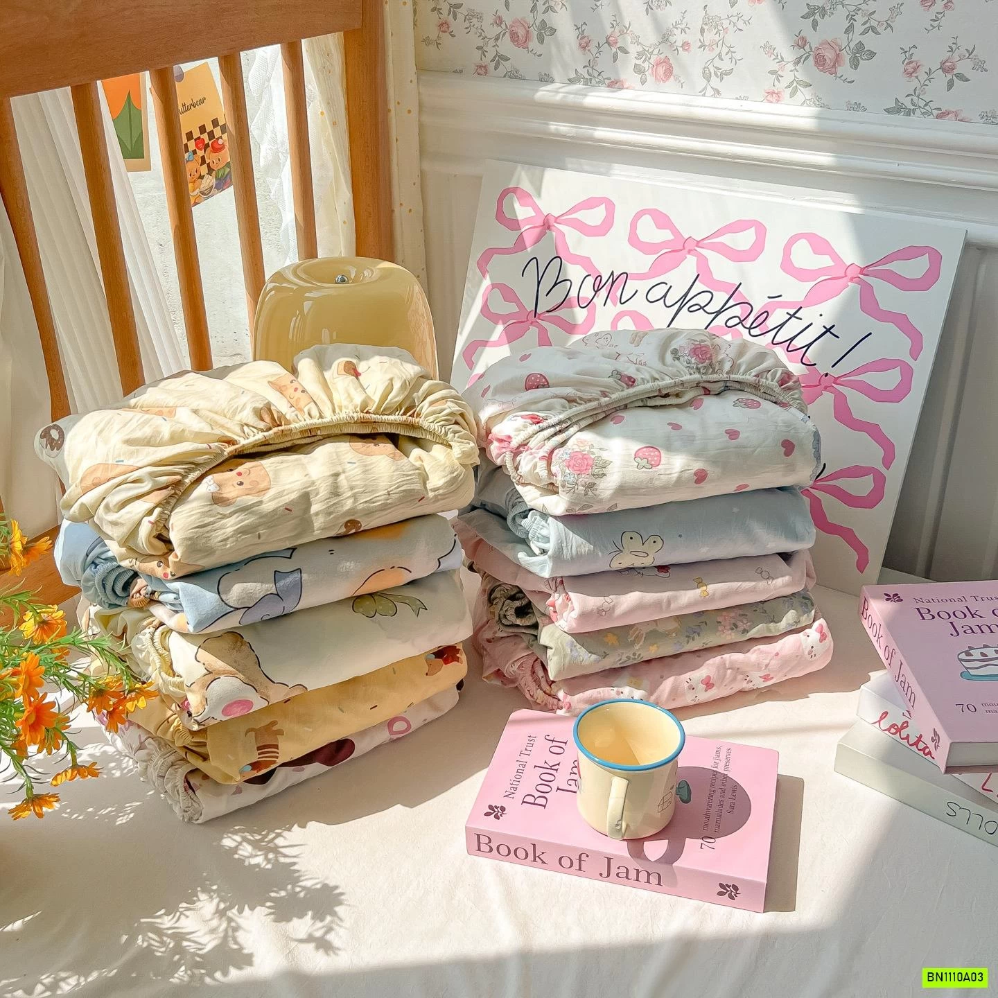 BST GA GIƯỜNG COTTON DỄ THƯƠNG