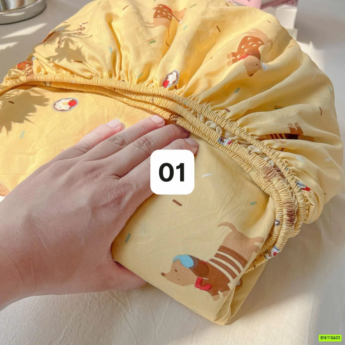 BST GA GIƯỜNG COTTON DỄ THƯƠNG