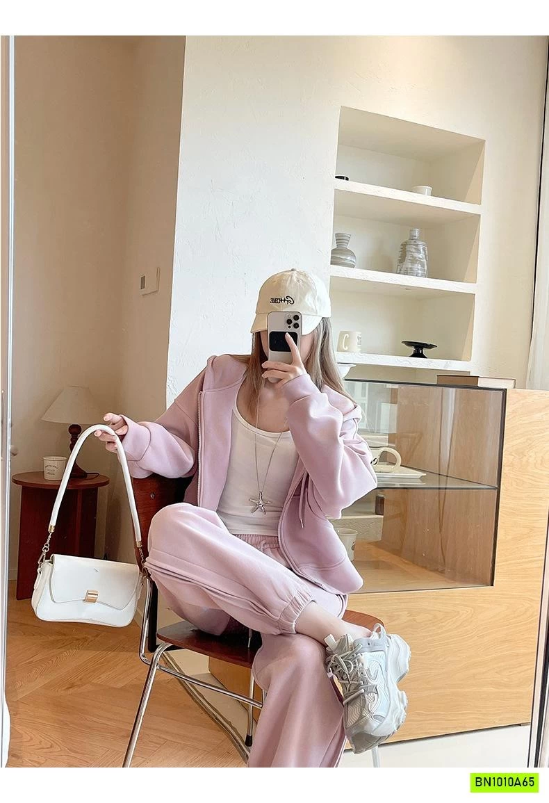 KHOÁC NỈ CROPTOP LIỀN MŨ