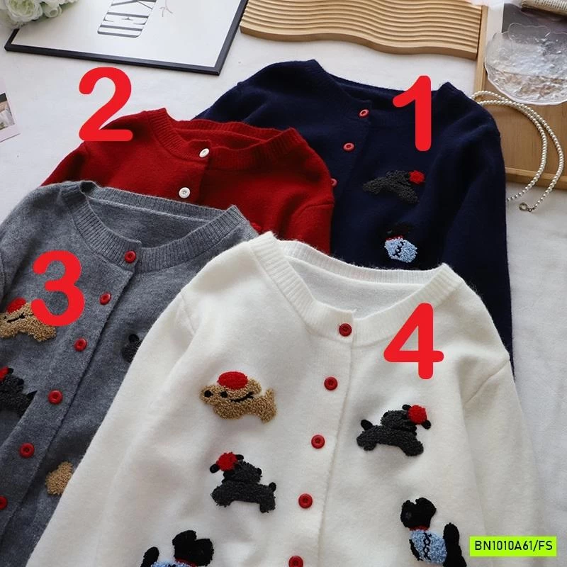 KHOÁC LEN THÊU CÚN