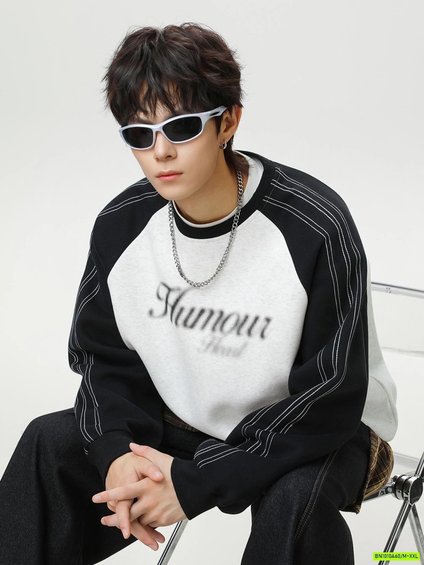 ÁO NỈ ÉP NAM PHỐI MÀU TAY