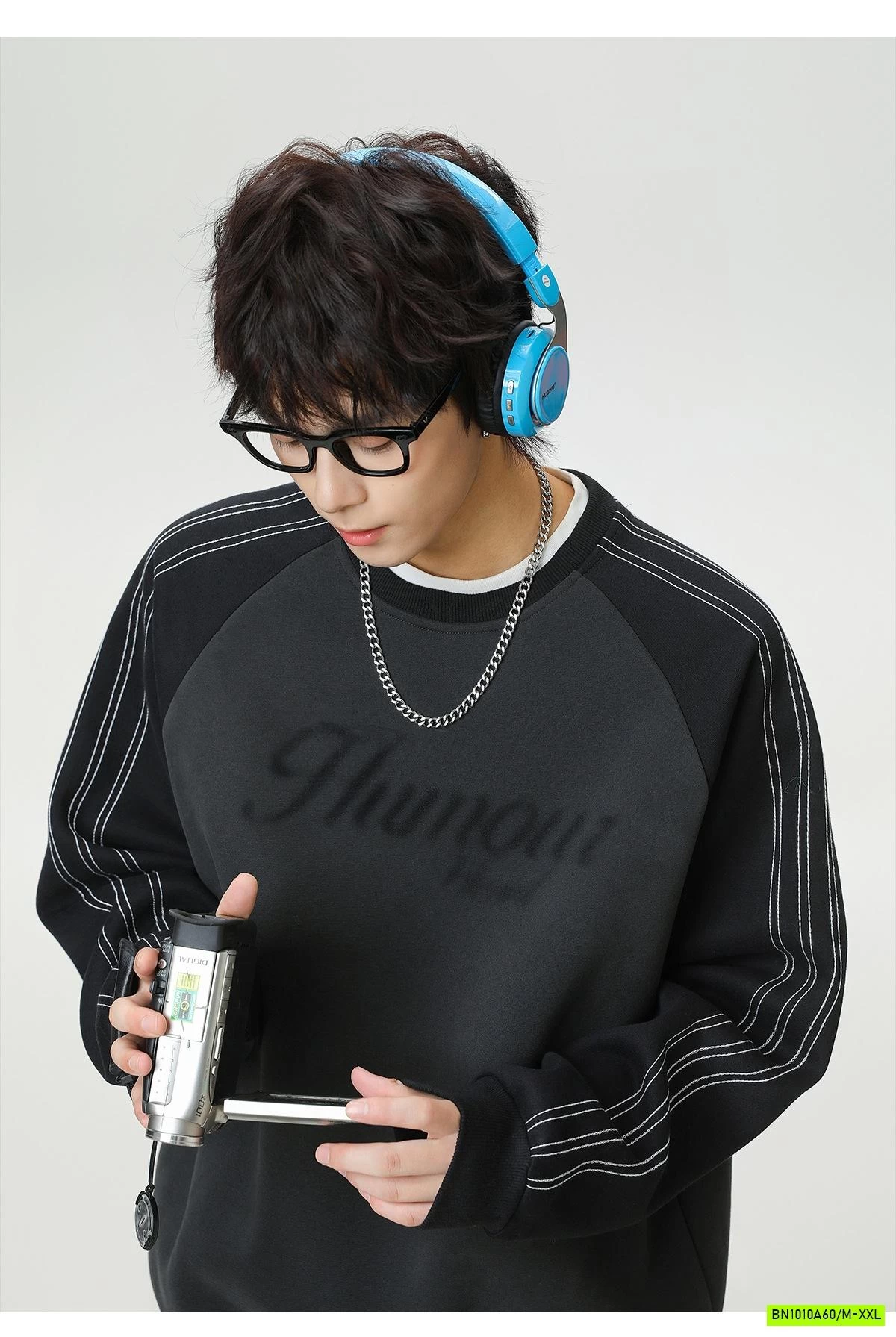 ÁO NỈ ÉP NAM PHỐI MÀU TAY