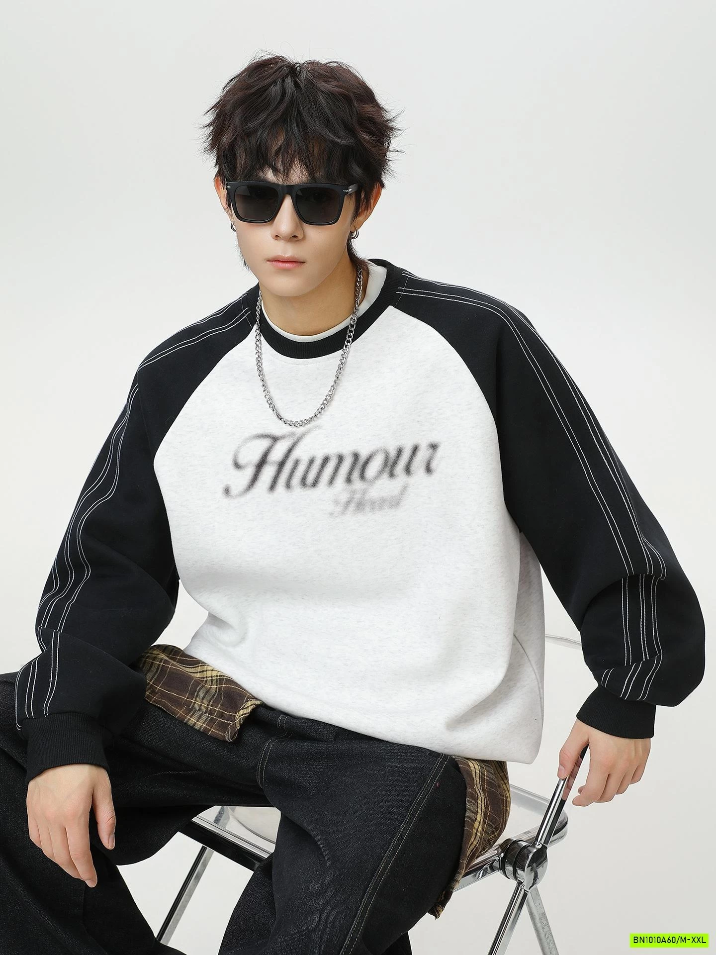 ÁO NỈ ÉP NAM PHỐI MÀU TAY