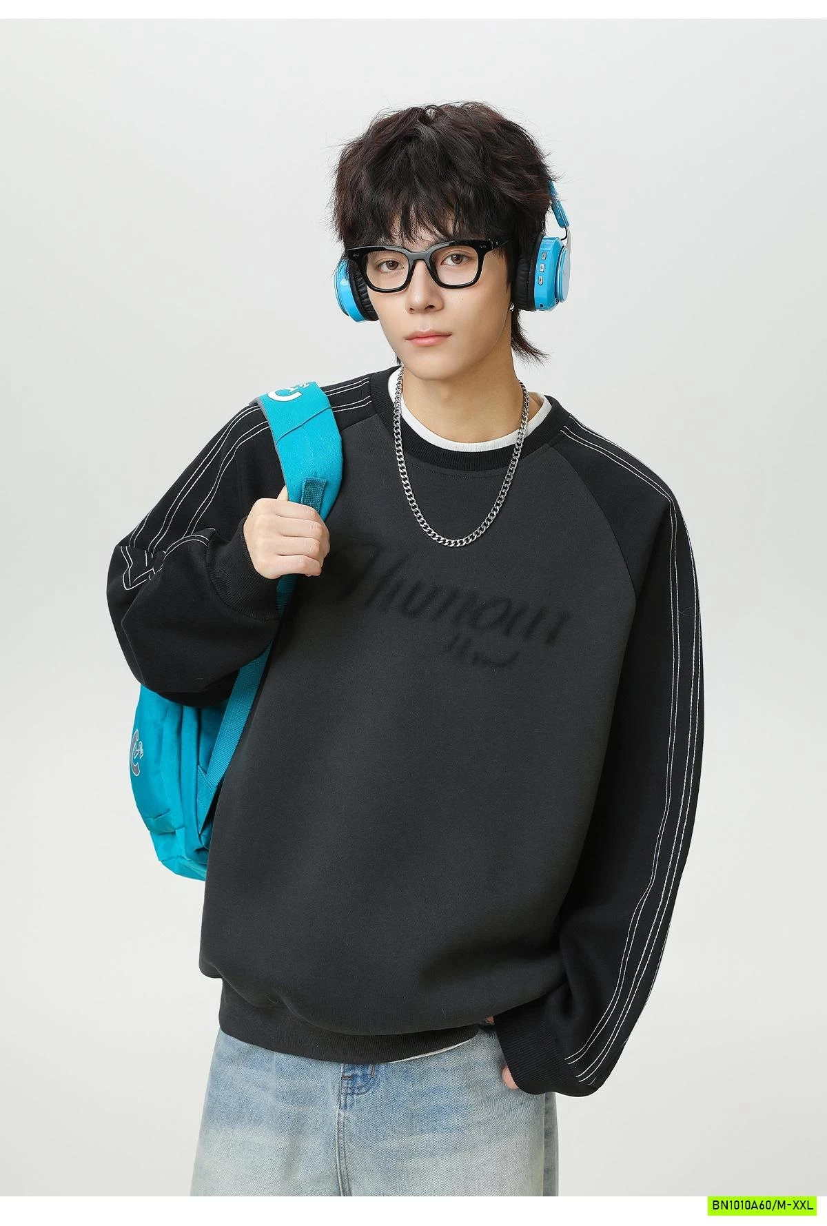 ÁO NỈ ÉP NAM PHỐI MÀU TAY