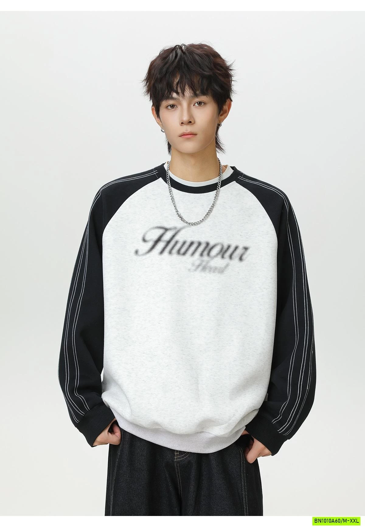 ÁO NỈ ÉP NAM PHỐI MÀU TAY