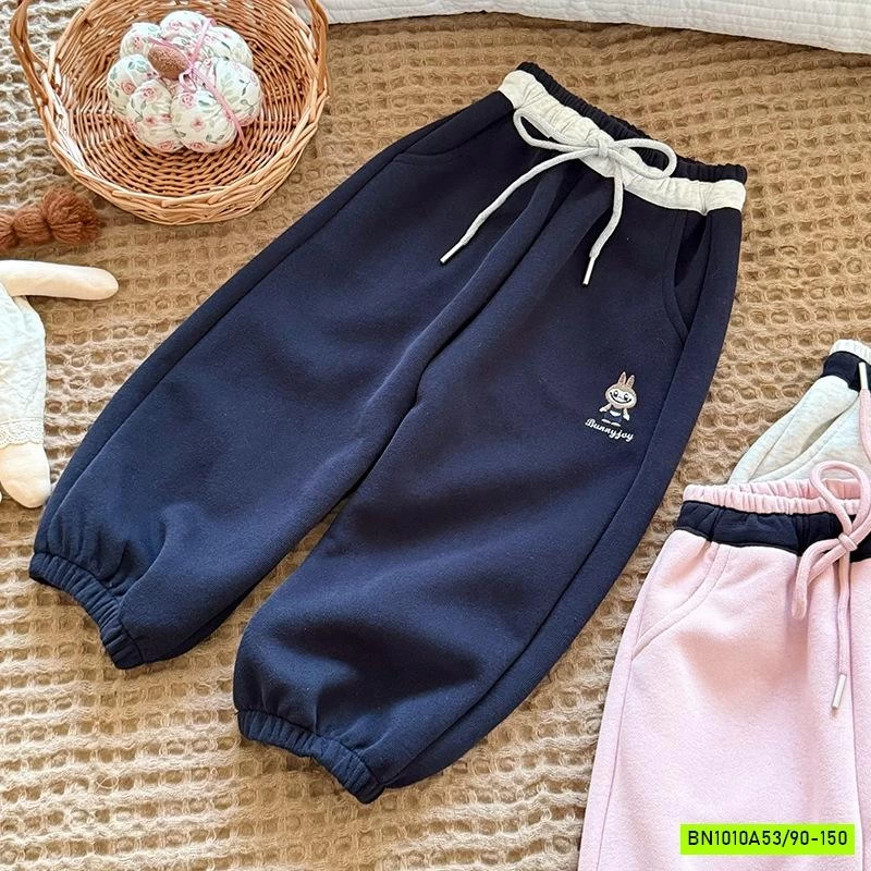 QUẦN NỈ BO GẤU THÊU LABUBU