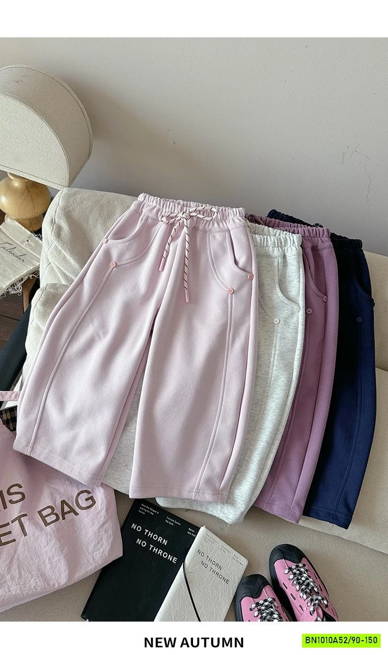 QUẦN NỈ SUÔNG GÂN TRƯỚC