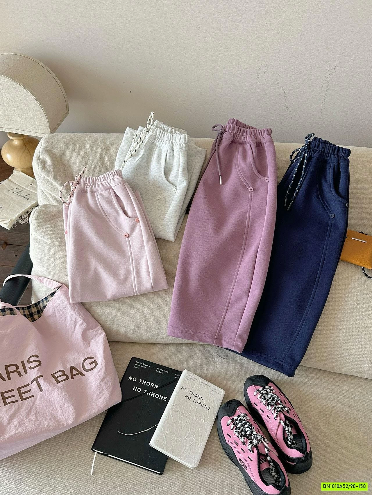 QUẦN NỈ SUÔNG GÂN TRƯỚC