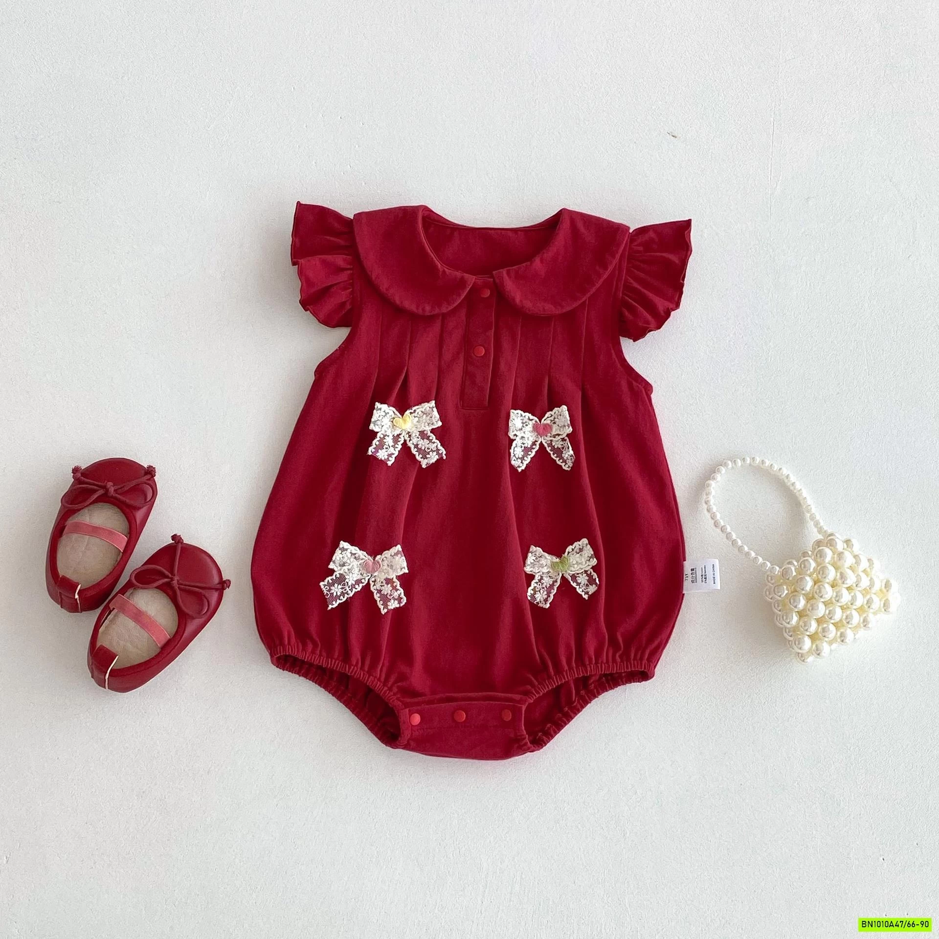 BODY ĐỎ CÁNH TIÊN GẮN NƠ