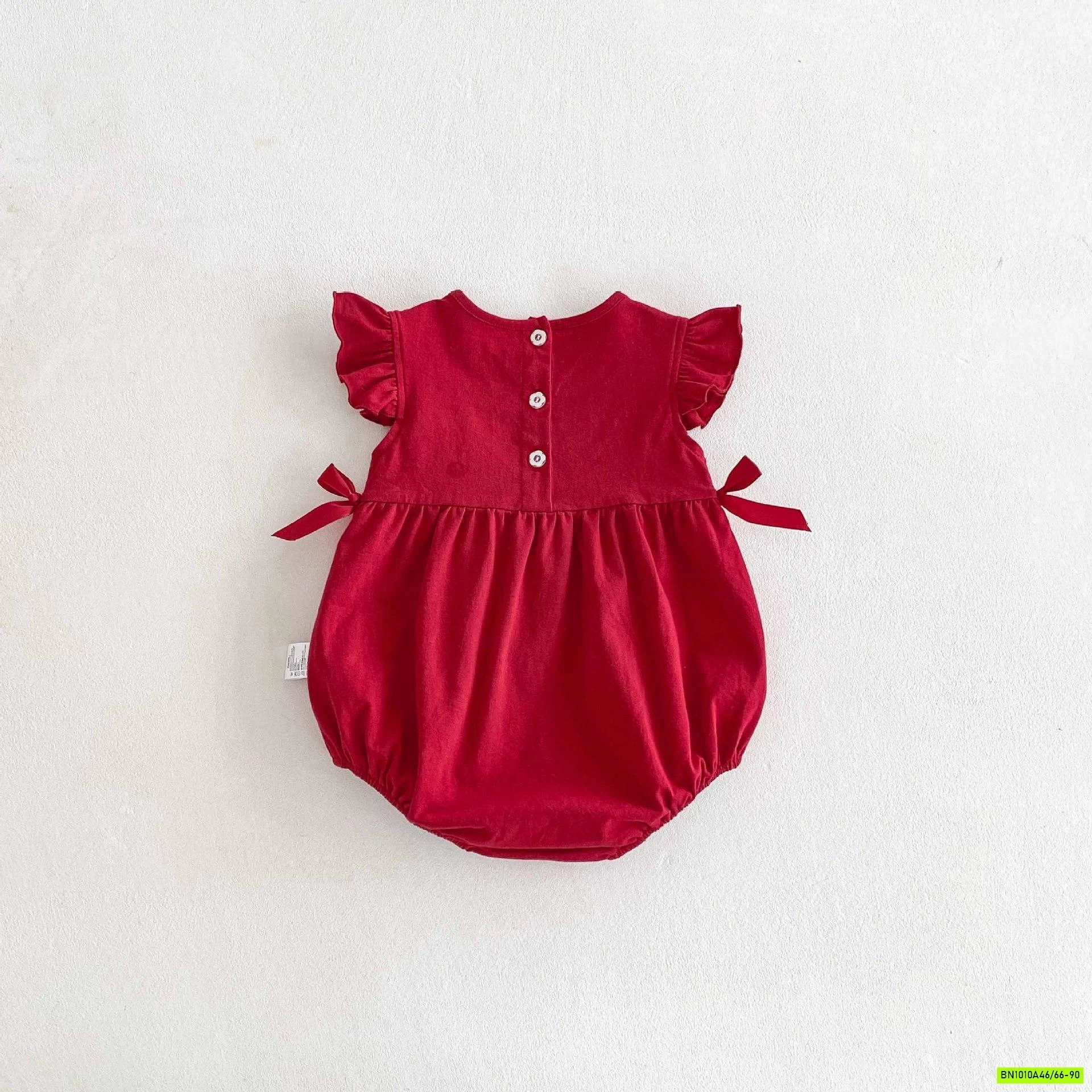 BODY ĐỎ CÁNH TIÊN THÊU DÂU TÂY