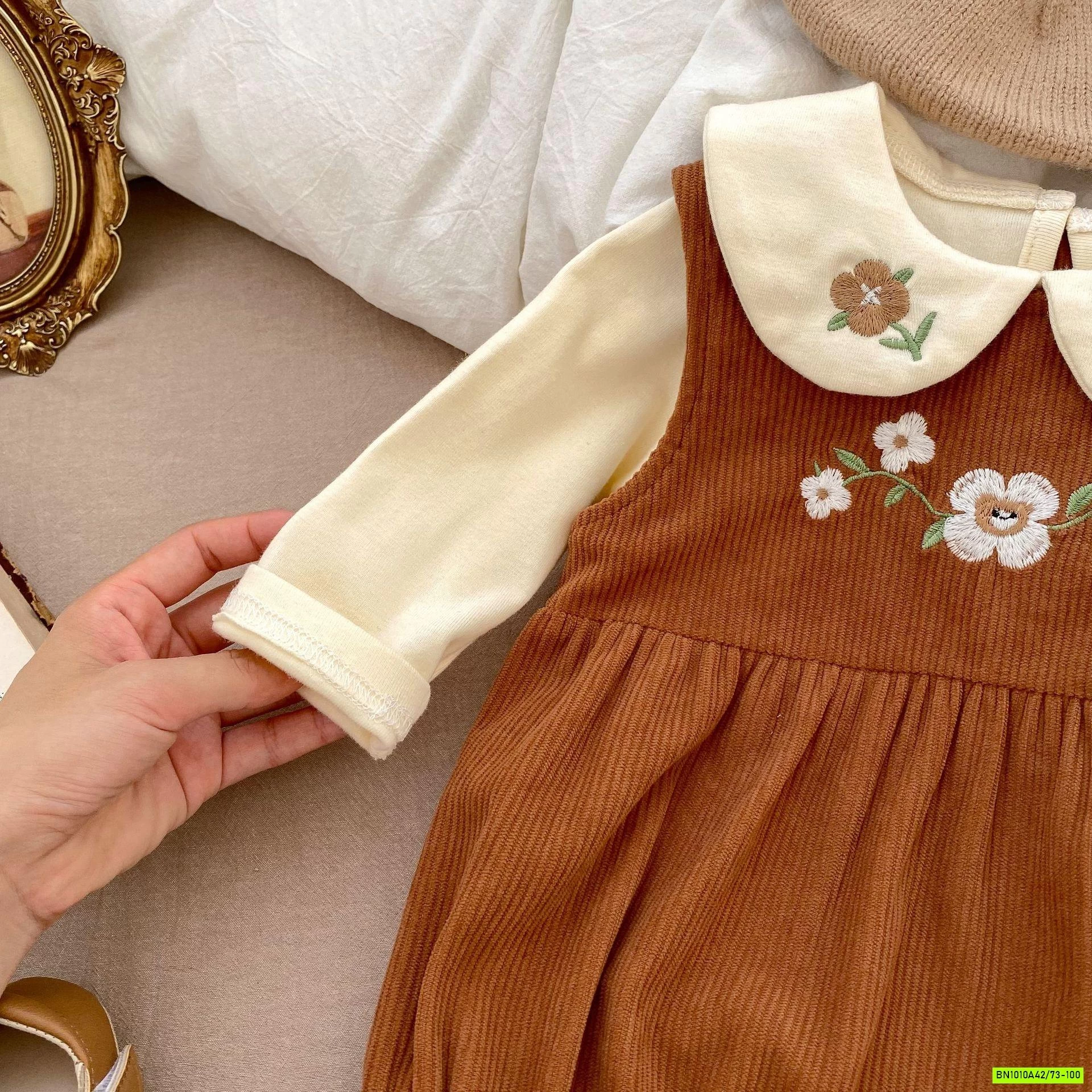 SET YẾM VINTAGE THÊU HOA