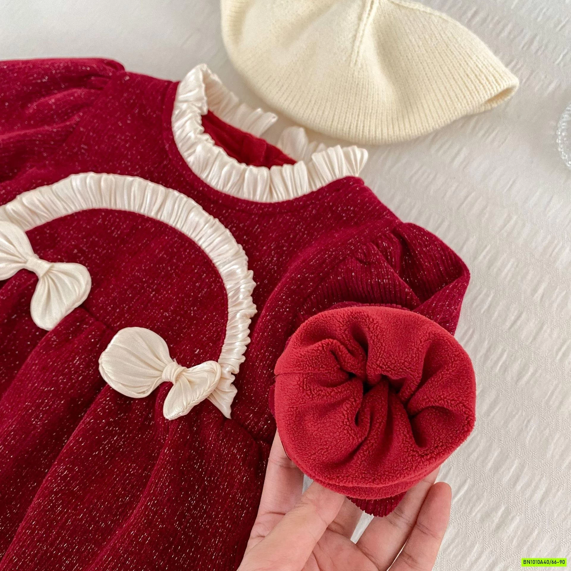 BODY NHUNG ĐỎ LÓT LÔNG