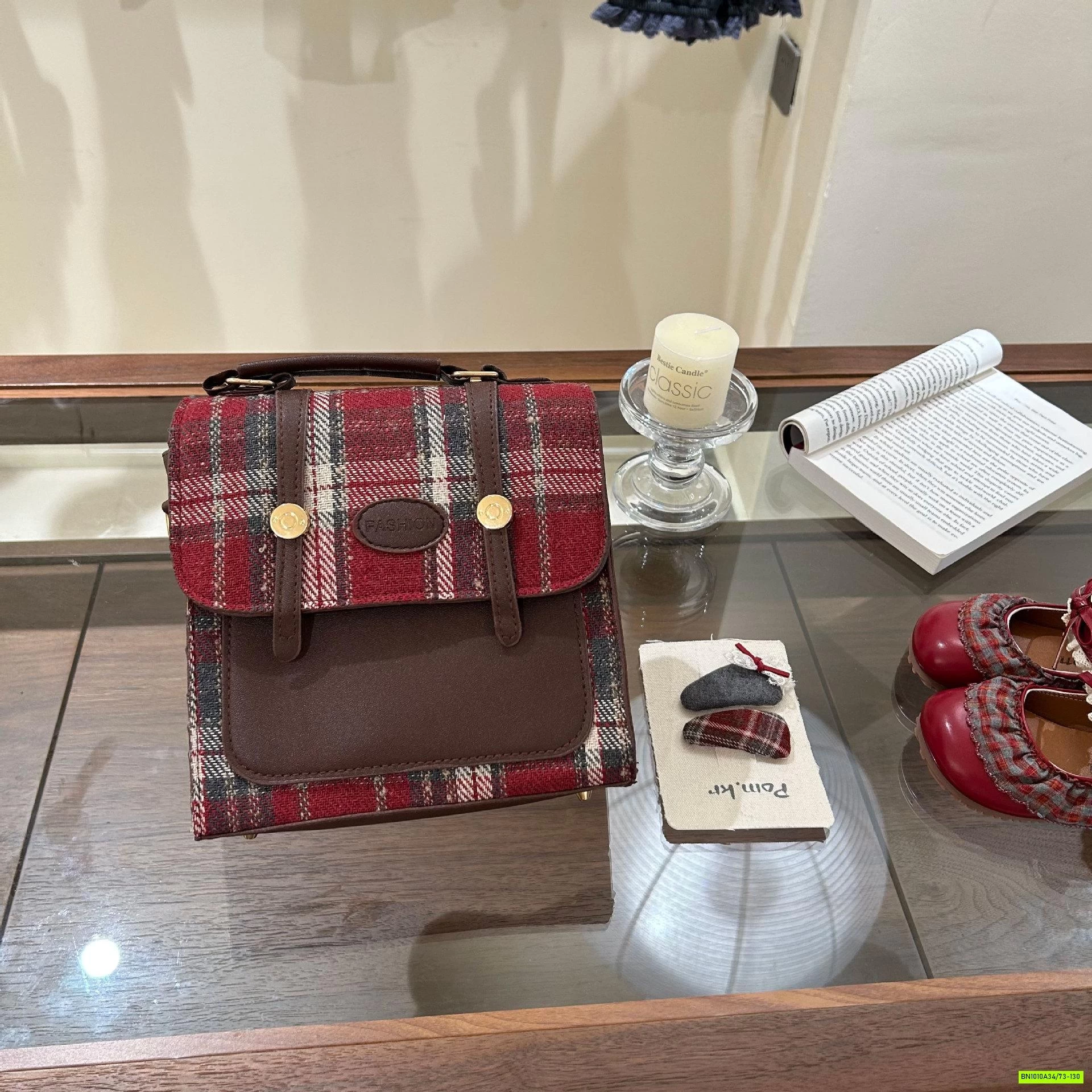 ĐẦM DẠ CARO ĐỎ NỮ SINH