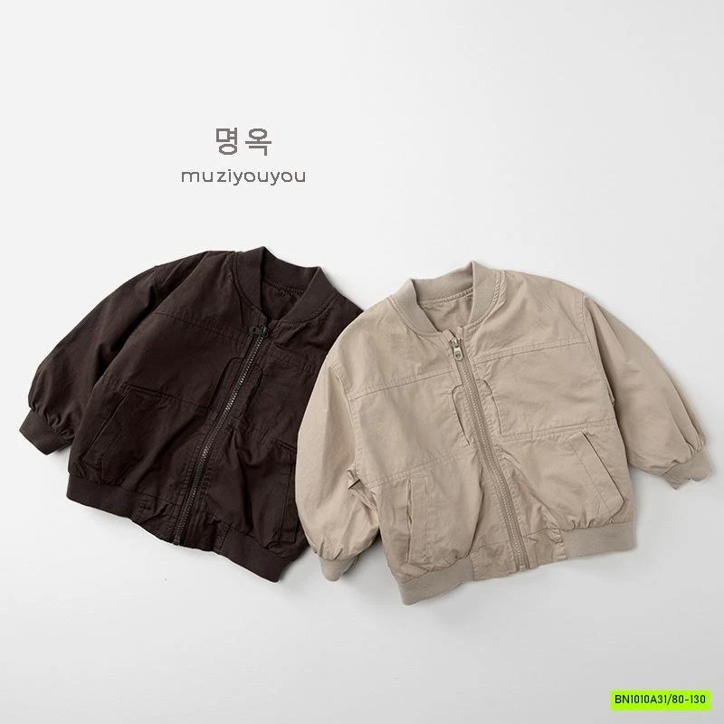 KHOÁC BOMBER KAKI HÀN QUỐC