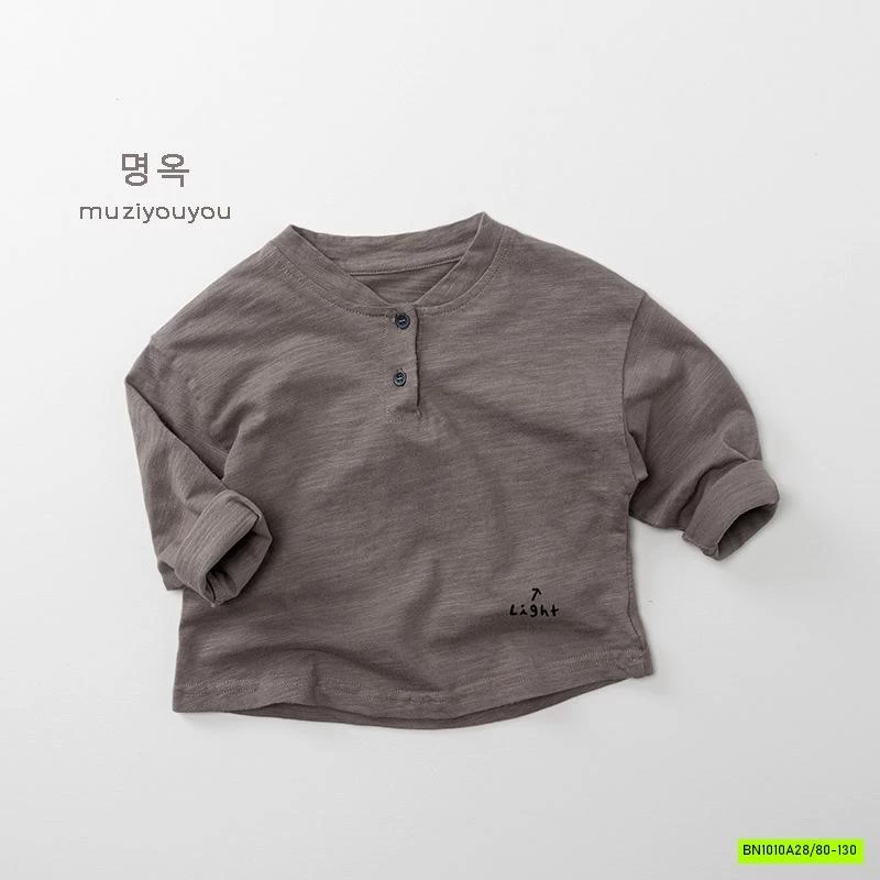 ÁO THUN XƯỚC CỔ TRỤ DÀI TAY