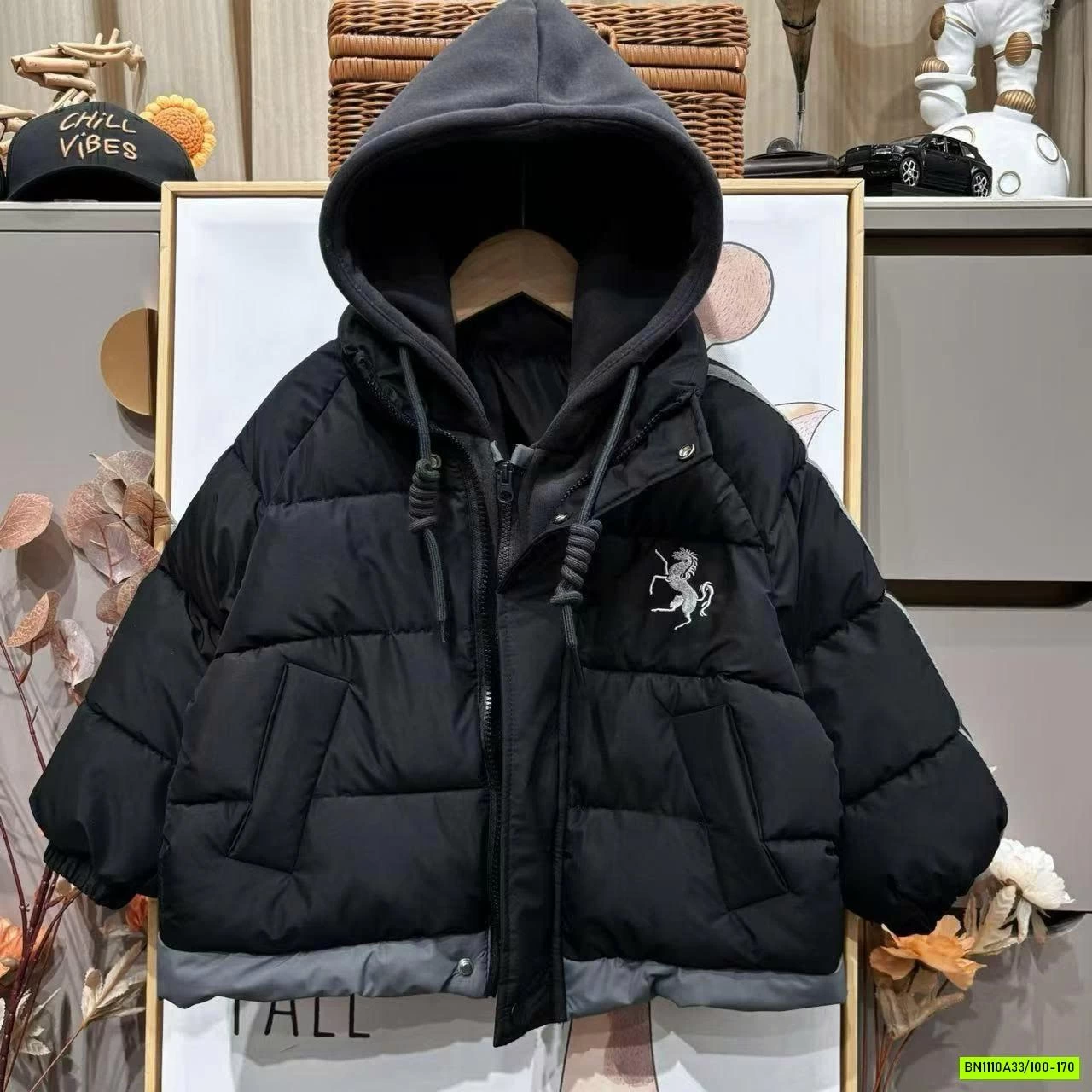 KHOÁC PHAO LIỀN MŨ NỈ