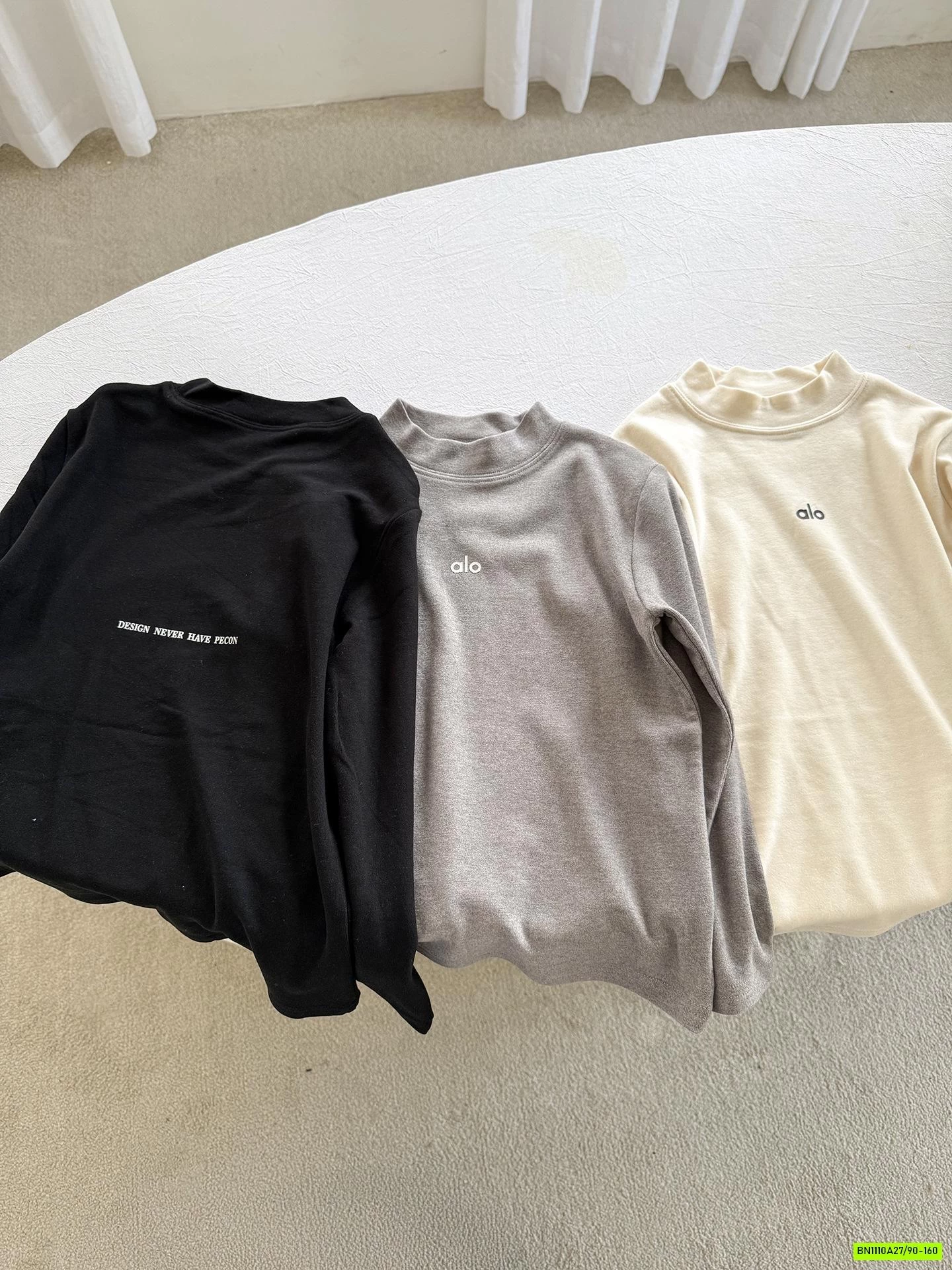 ÁO NỈ GIỮ NHIỆT ALO CỔ 3P