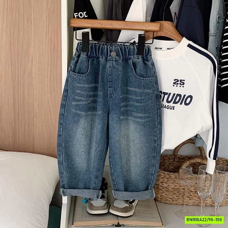 JEANS BAGGY IN HÌNH TÚI SAU