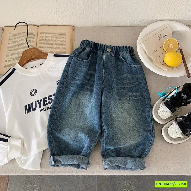 JEANS BAGGY IN HÌNH TÚI SAU