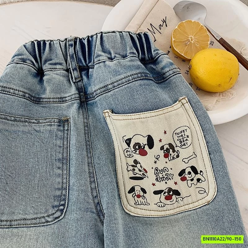 JEANS BAGGY IN HÌNH TÚI SAU