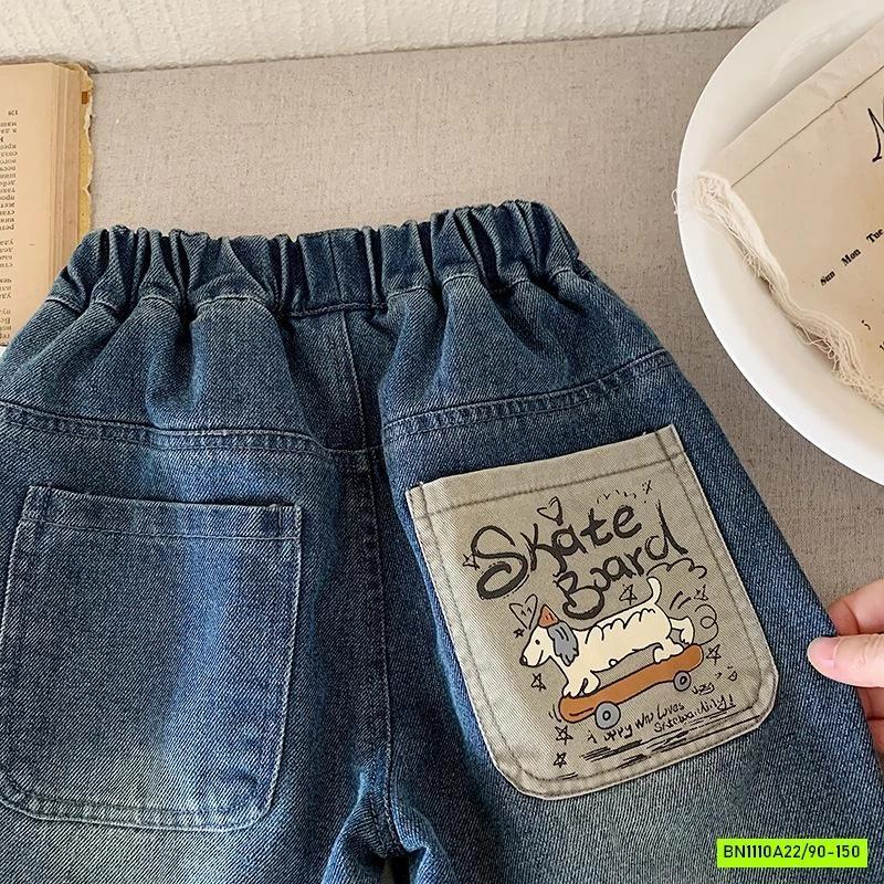 JEANS BAGGY IN HÌNH TÚI SAU