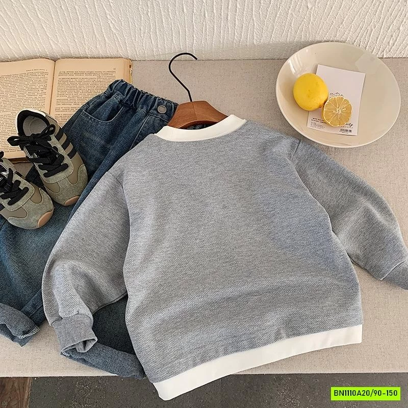 ÁO NỈ GIẢ 2 LỚP PHỐI TRẮNG