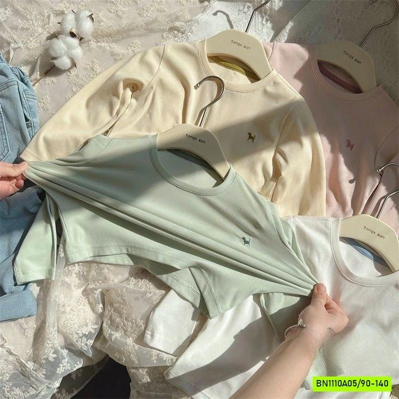 ÁO THUN BÚN THÊU LOGO