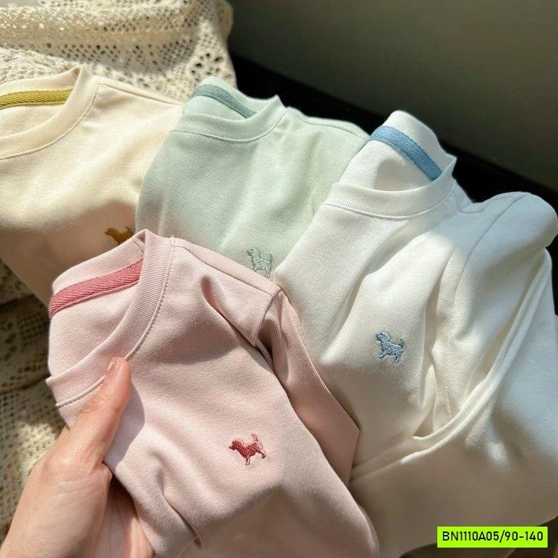 ÁO THUN BÚN THÊU LOGO