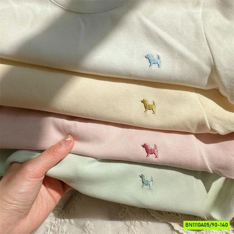 ÁO THUN BÚN THÊU LOGO