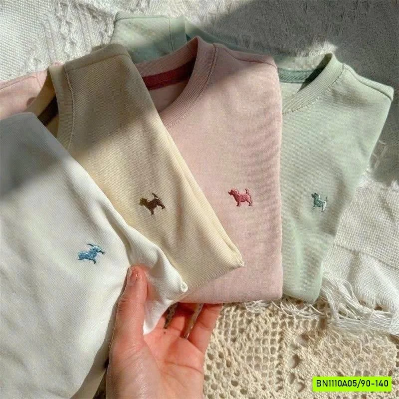 ÁO THUN BÚN THÊU LOGO