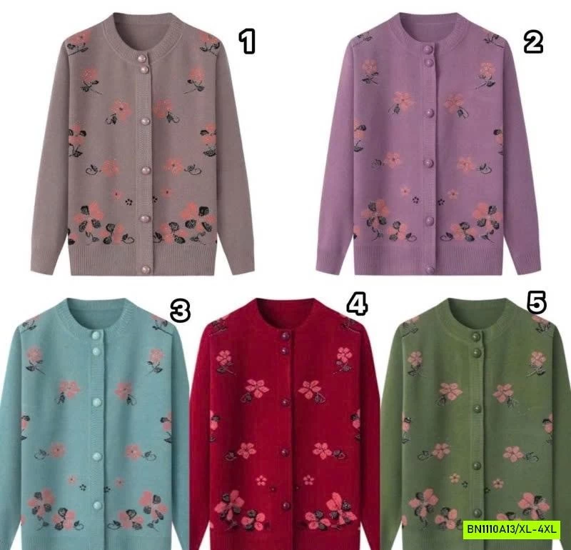 ÁO LEN HOA CHO BÀ CHO MẸ