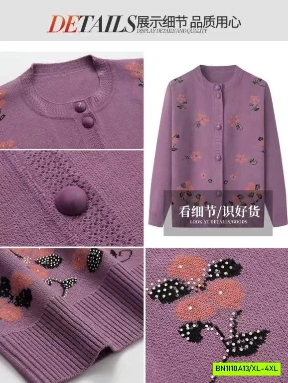 ÁO LEN HOA CHO BÀ CHO MẸ