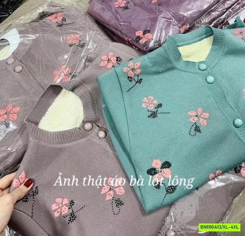 ÁO LEN HOA CHO BÀ CHO MẸ