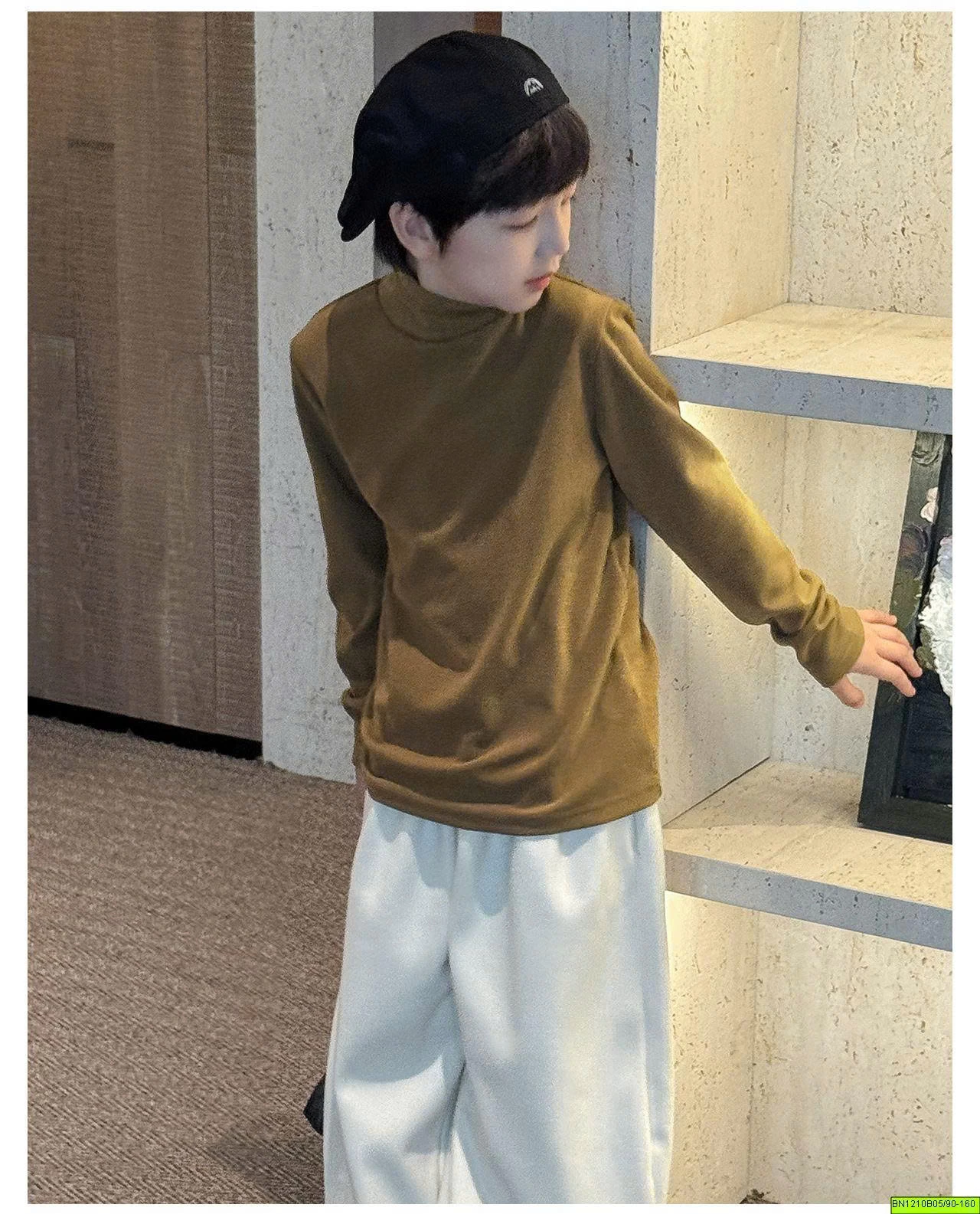 ÁO THUN GIỮ NHIỆT LÓT LÔNG CỔ CAO AOAOKIDS